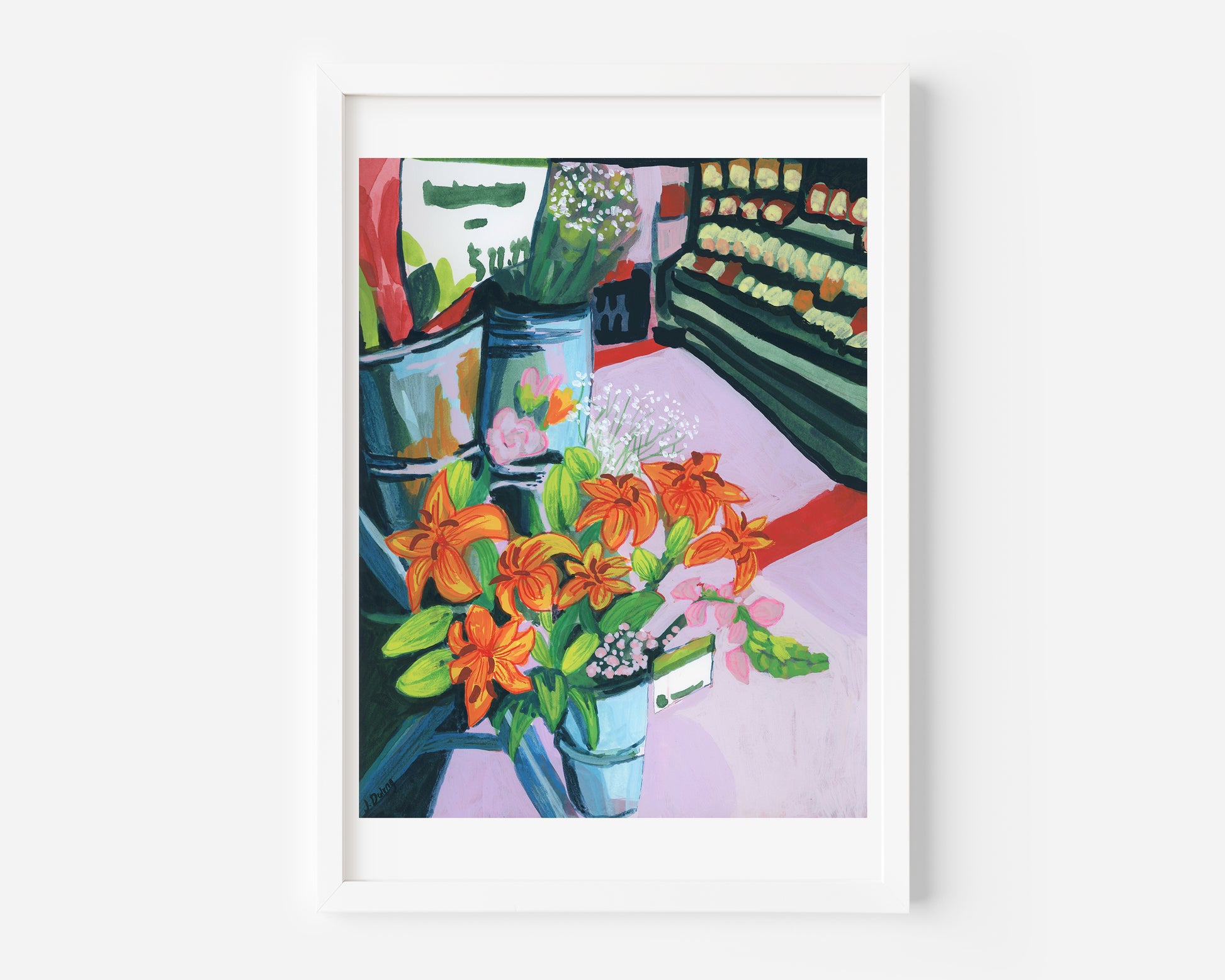 Flowers from the Co-op Giclée Print