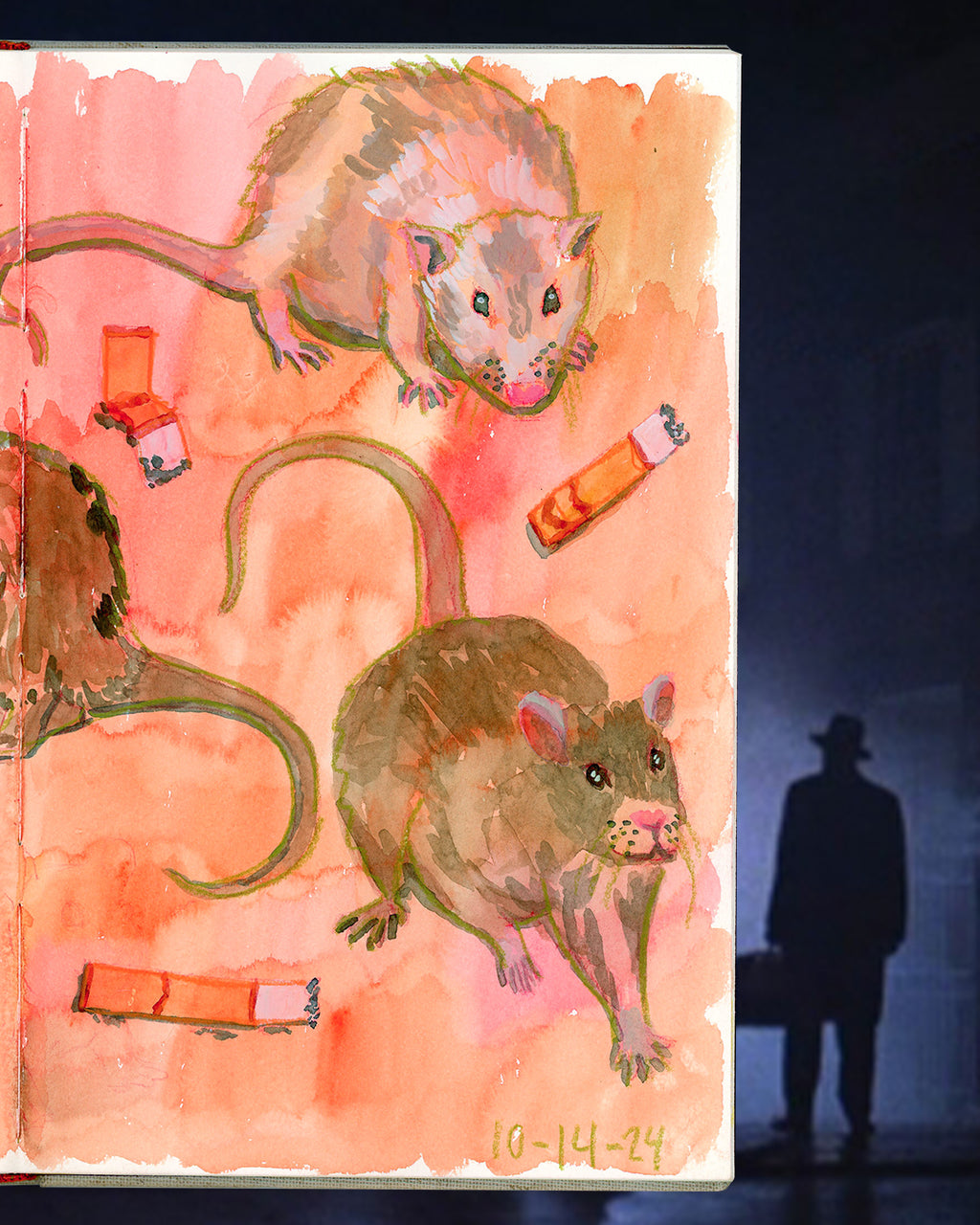 CigaRat Giclée Print