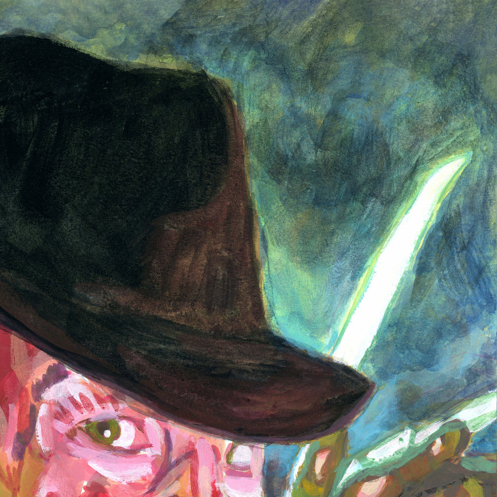 Framed Freddy Krueger Original Painting