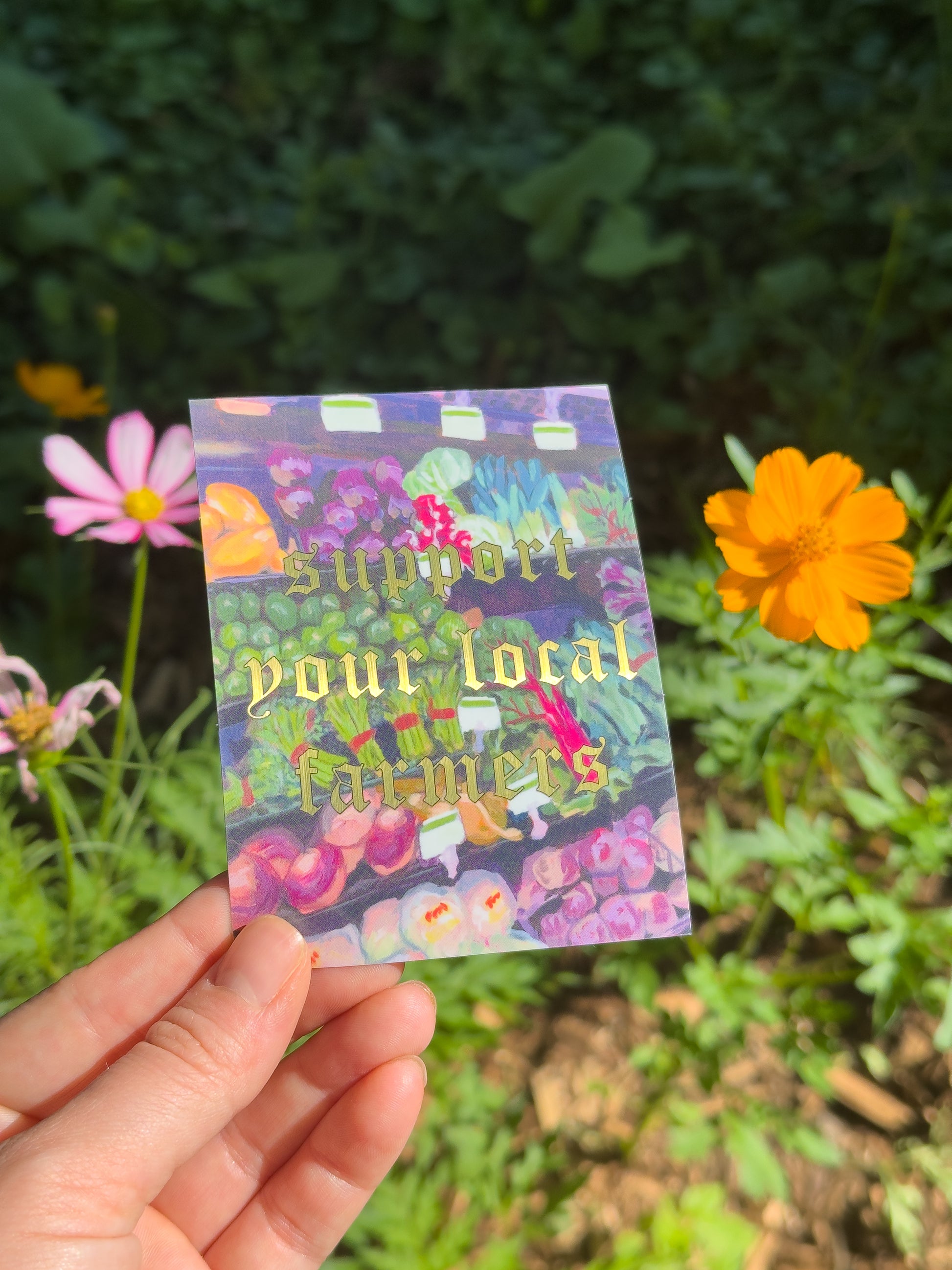 Support Local Farmers Sticker