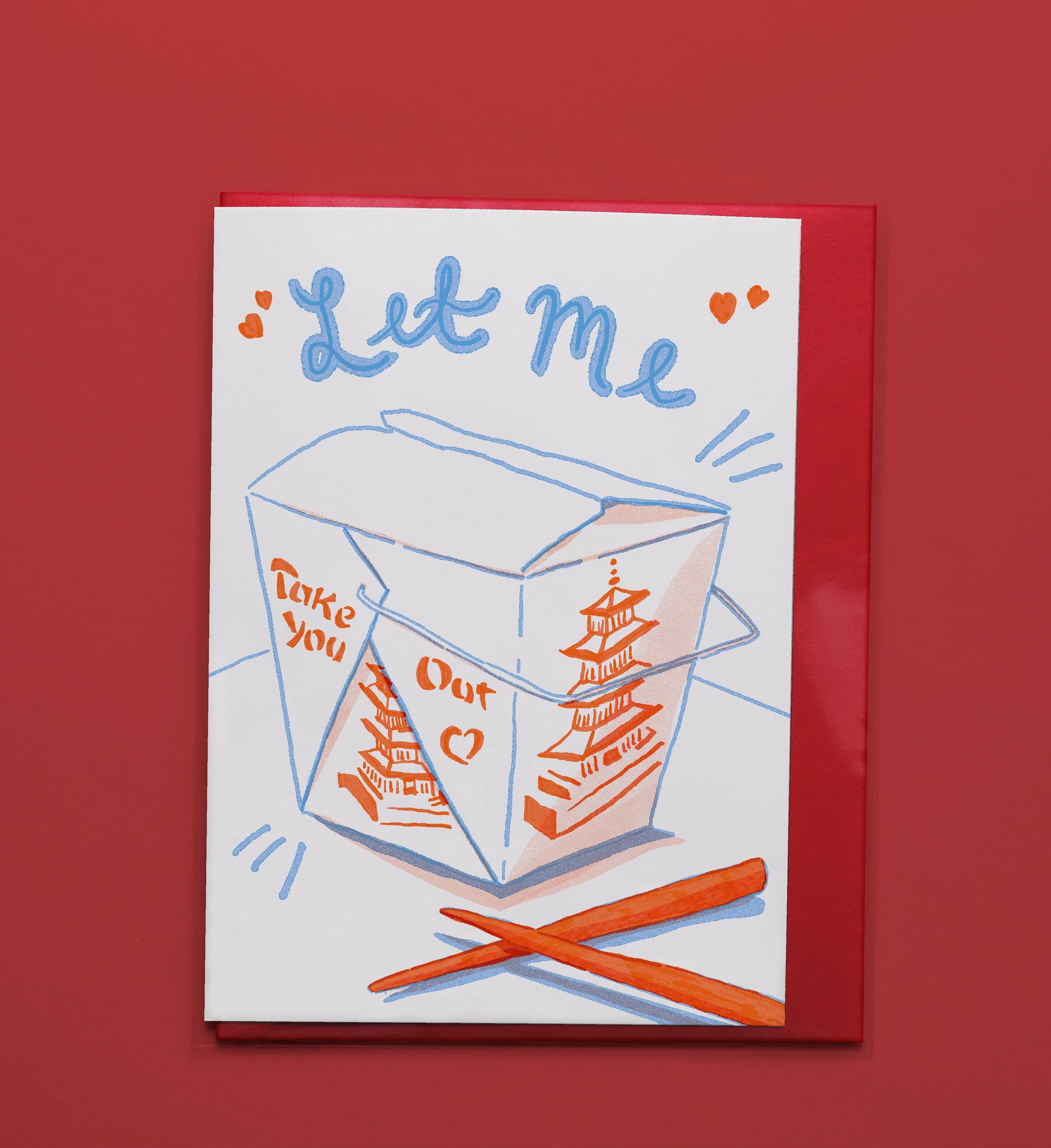 Risograph Take Out Card